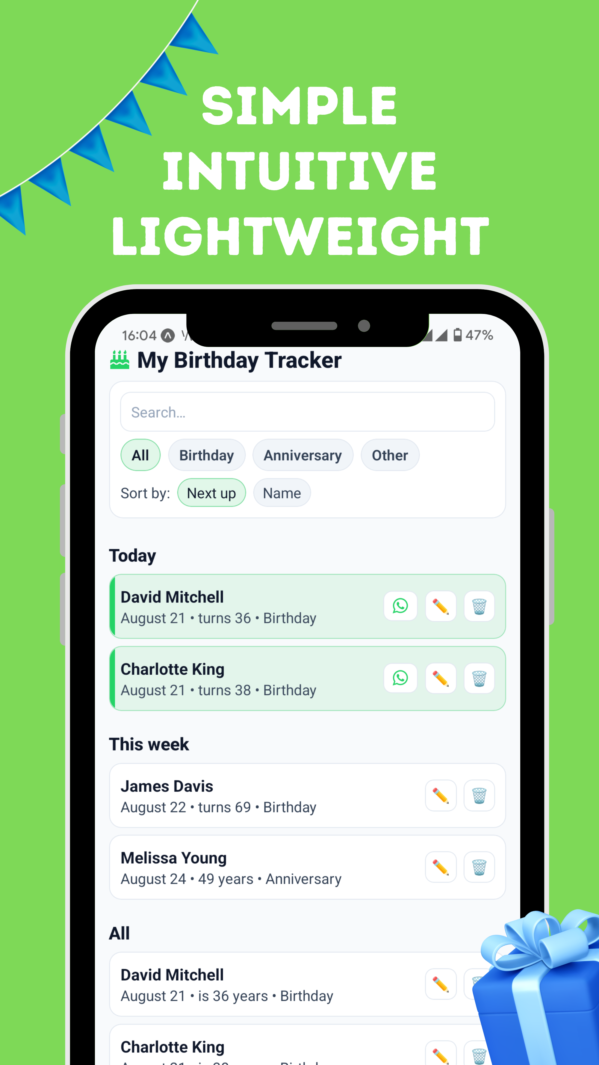 App Screenshot 2: Persoon details