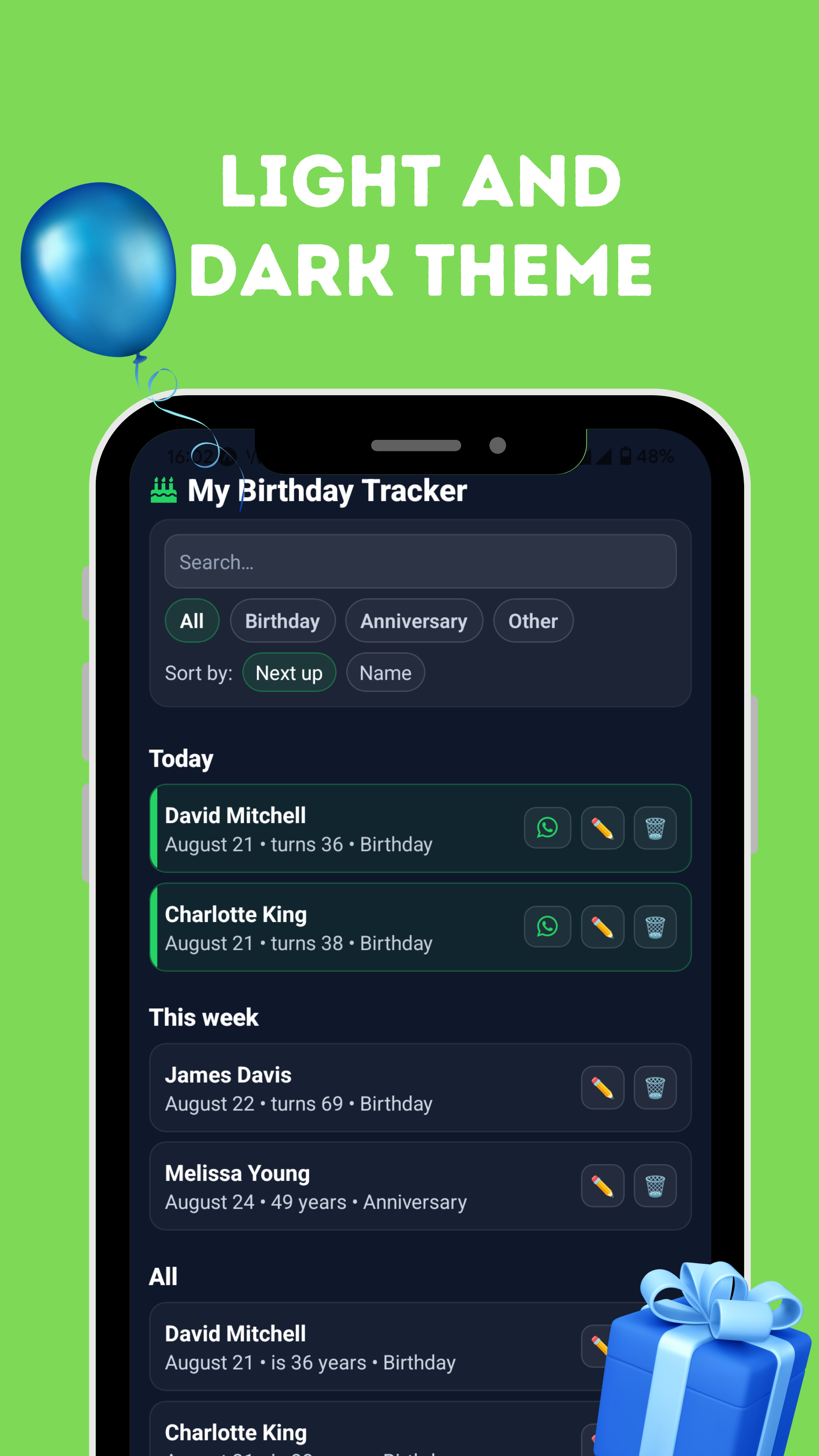App Screenshot 3: Notificaties